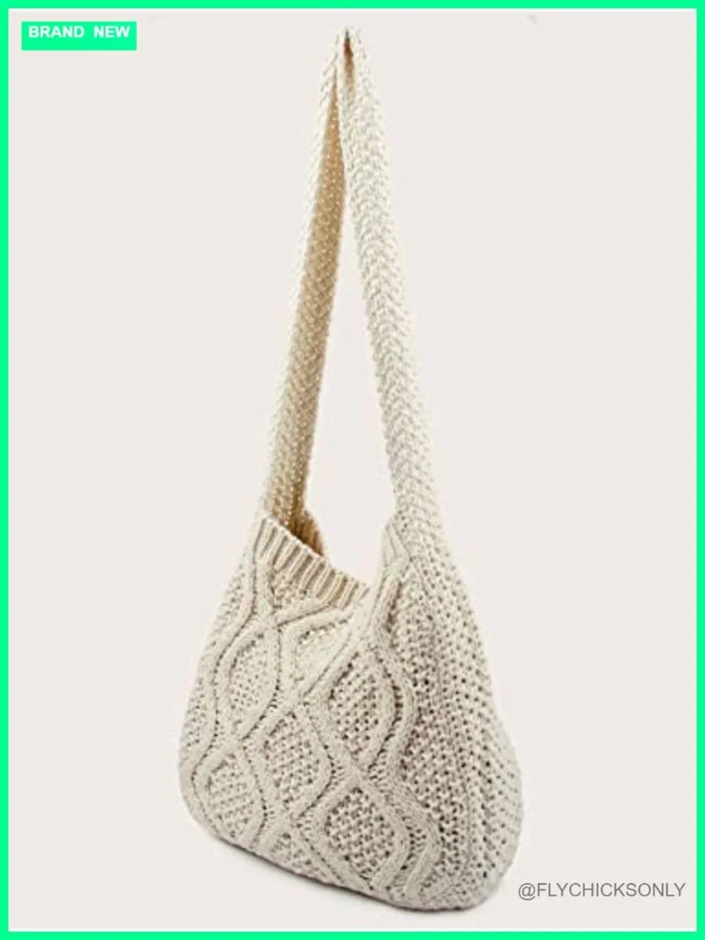 Crochet Shoulder Hobo Knitted Tote Bag Shopping Bag